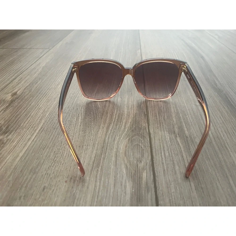 Quay Wide Awake Sunglasses Oversized Square Oat Frame Brown Lens One Size